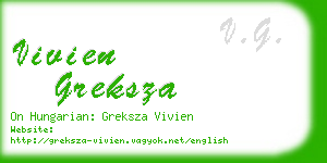 vivien greksza business card